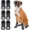 Pet Dog Warm Non-slip Bottom Cotton Socks Paw Protection Comfortable Elasticity Dog Socks 4pcs