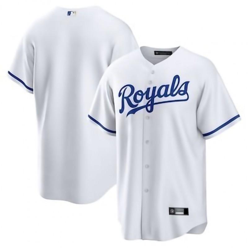 MLB Kansas City Royals Embroidered Baseball Jersey Short Sleeve Tee Mens Fan Apparel
