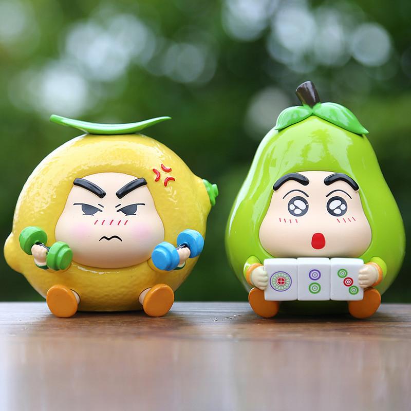 Adorable Pvc Shinnosuke Fruit Series Figure Cute Desktop Car Mascot Gift For Collectors