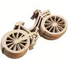 DIY Wooden Mixed Bicycle Shape Garniture Handmade Crafts Slices Home Decoration Accessories Scrapbooks Painting