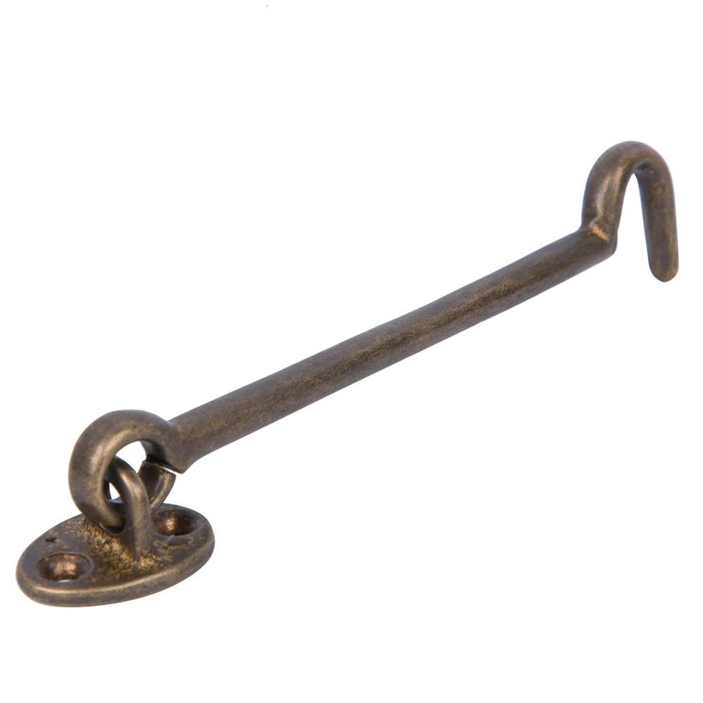 2pcs Heavier Duty Hook and Eye Latch 6.9 Inch Barn Door Latch Chinese Style Window Latches Window