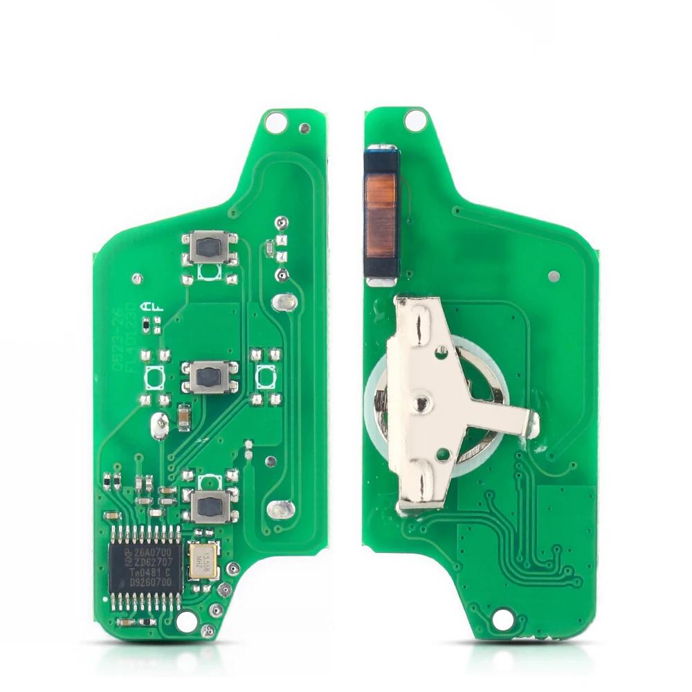 KEYYOU For Citroen C5 X7 C2 C3 C4 Grand Picasso Berlingo C6 C8 3 Buttons light Remote Car Key VA2/HCA 433Mhz ID46 CE0523 Ce0536
