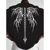 American Style Dark Gothic Printed Men's T shirt for Summer, New Unisex Casual T shirt
