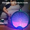 3000V Electric Mosquito Racket Mosquito Killer Lamp USB Rechargeable Foldable Mosquito Repellent Lamp Swatter Fly Swatter