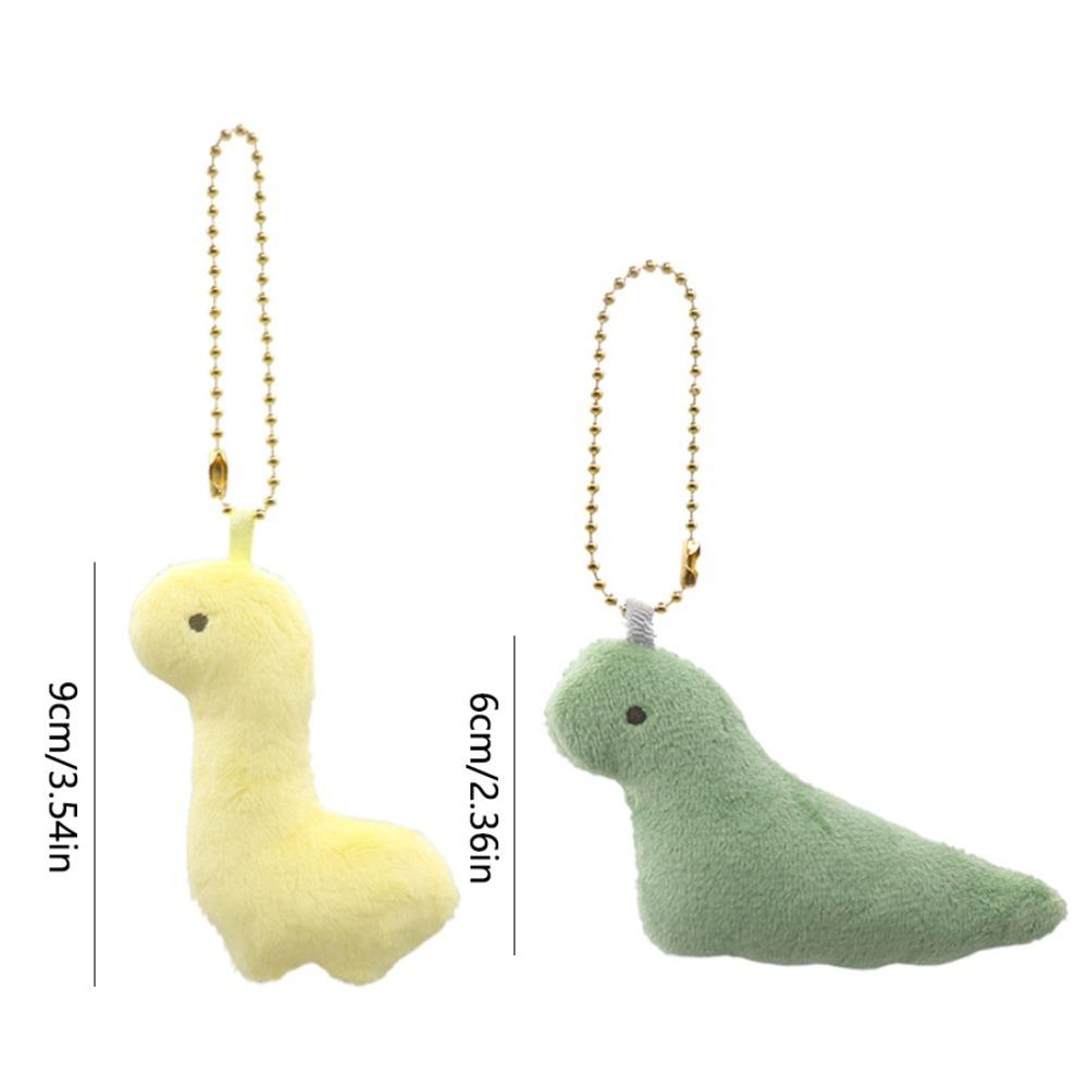 Cartoon Plush Dinosaur Keychain Soft Dinosaur Bag Pendant Lovely Dinosaur Doll Pendant Couple