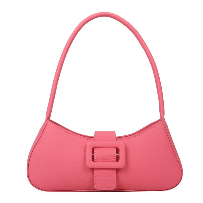 Французская сумка на плечо подмышку 2025 лето новая трендовая модная сумка-багет повседневная конфетного цвета маленькая квадратная сумка