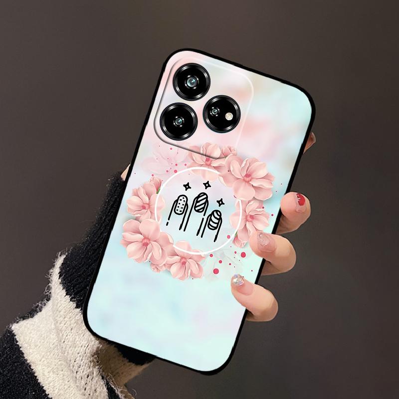 Case For ZTE Axon 60 Fundas Z2356 Silicone Phone Cover For ZTE Blade V60 Cute Cartoon Painted Soft TPU Bumper Nubia V60 Capa