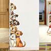 Durable Outdoor Window Decals Cute Cartoon Cats/Dogs Wall Stickers, Waterproof PVC Decals, Peel And Bathroom Glass Stickers Stick