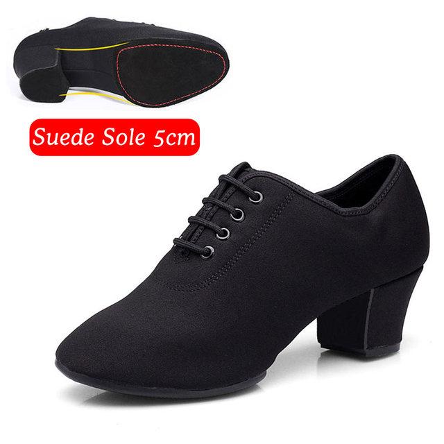 Women's Dance Shoes Jazz Latin Ballroom Salsa High Heels Ladies Practice Training Modern Sneakers