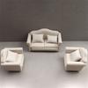 Simulation Miniature Sofa Striped Mini Sofa Scene Toy Dollhouse Sofa  DIY Decor