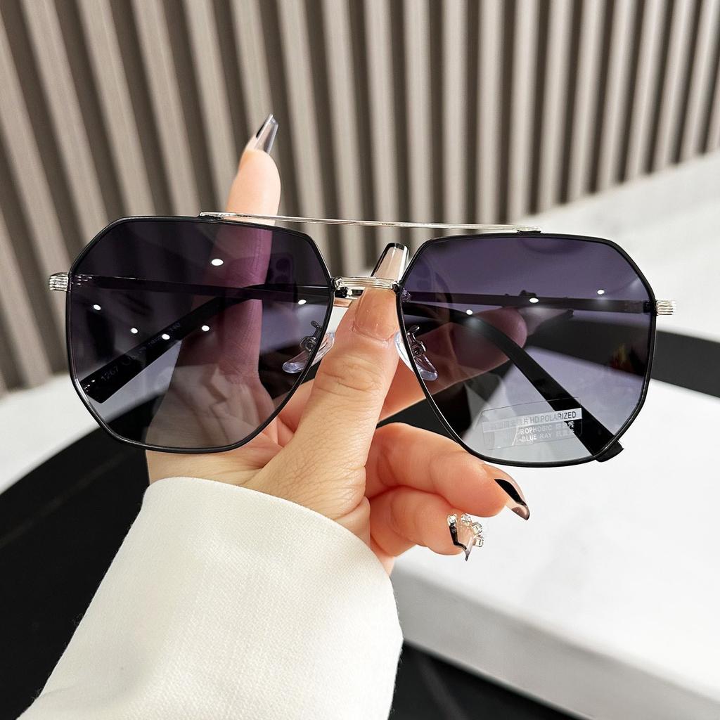 High Definition Sunglasses Men'S Gradual Change Of Color Metal Frame Sunglasses Women'S Uv Protection Sunglasses