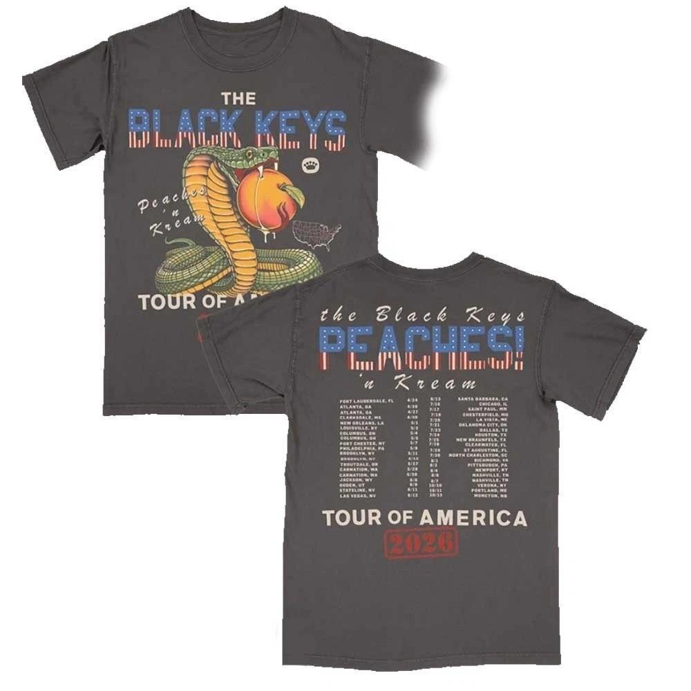 The Black Keys Змея Тур по Америке Даты 2026 Двусторонняя Футболка