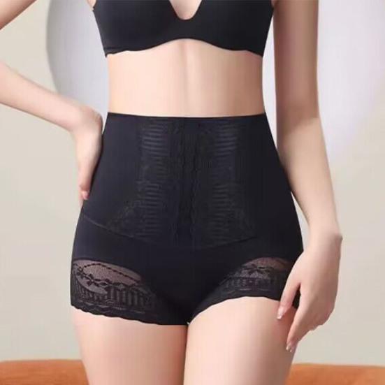 Женские трусики с высокой талией и контролем живота, мягкие эластичные кружевные антисептические утягивающие дышащие послеродовые компрессионные трусы, трусы