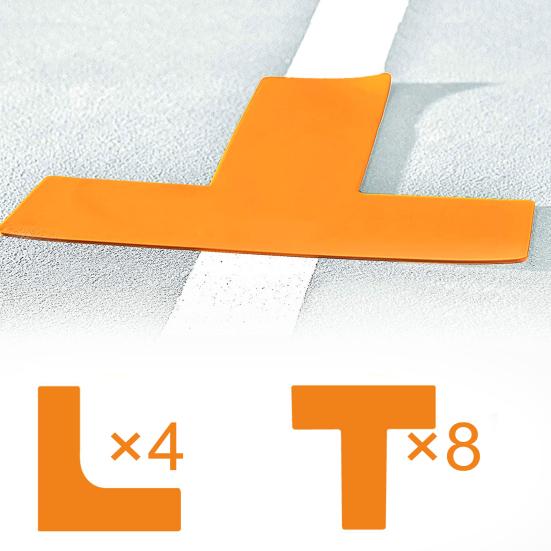 1 комплект, набор маркеров для линий площадки для игры в мяч, маркеры для выбрасывания границ спортивной площадки, создайте свой собственный набор маркировки границ теннисного корта для мини-пиклбола