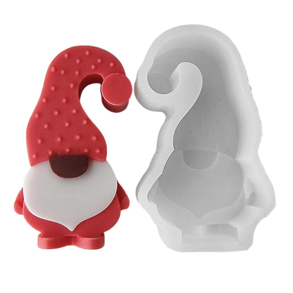 Candle Moulds Christmas Soap Molds Dwarf Shape Clay Mould Silicone Crafting Moulds Suitable for Hand-Making Project