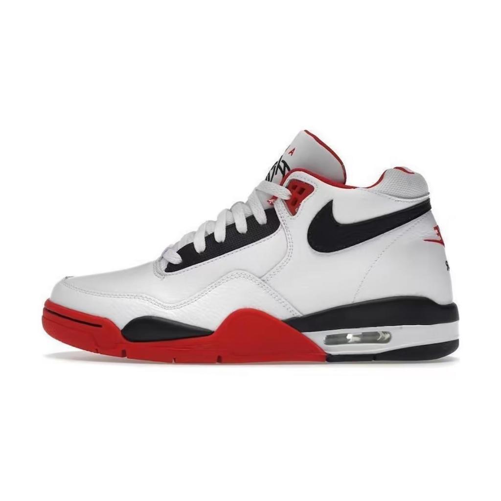 Nike Flight Legacy Амортизация Нескользящая Износостойкая Упругость Средняя высота Винтажные Баскетбольные Кроссовки Унисекс BQ4212-100(Команда767-)