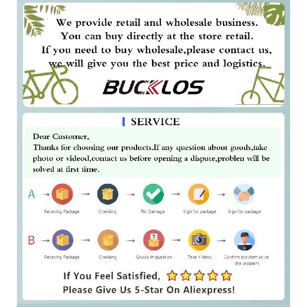 BUCKLOS Mountain Bike Pedals Aluminum Alloy Non-Slip Bicycle Pedals with Reflectors DU Bearings Bicycle Platform Pedals 9/16''