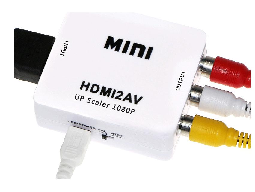 Мини HDMI к AV HD Адаптер - Конвертер HDMI2AV RCA