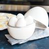 Компактная микроволновая печь для варки яиц, простой в использовании кухонный гаджет для яиц от всмятку до вкрутую, безопасен для посудомоечной машины, экономит время, форма яйца