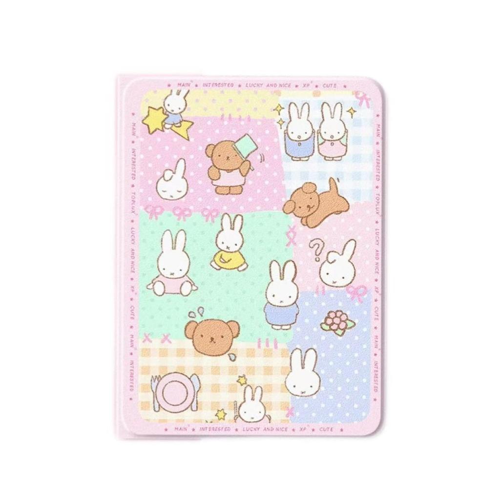 Чехол-книжка Miffy Boris Rabbit для iPad 10.2/iPad Pro, Милый силиконовый чехол, Легкий, Устойчивый к царапинам, Ударопрочный, Защита от падений, Функция подставки, P