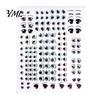 Multi Size Eye Appliques Stickers for Dolls, DIY Water Transfer Decals, Anime Clay Doll Face Accessories Realistic Colorful Eyes Crafting And