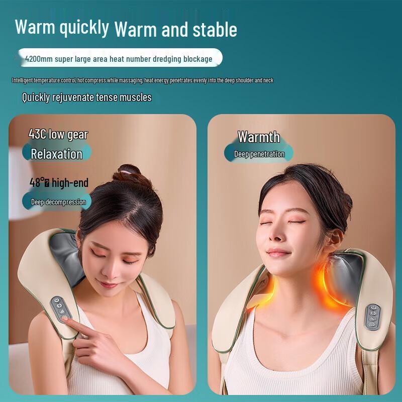 Aux Shoulder and Neck Massager Shawl