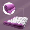 Purple Body Massager Cushion Mat Relieve Acupressure Yoga Pad Set With Pillow