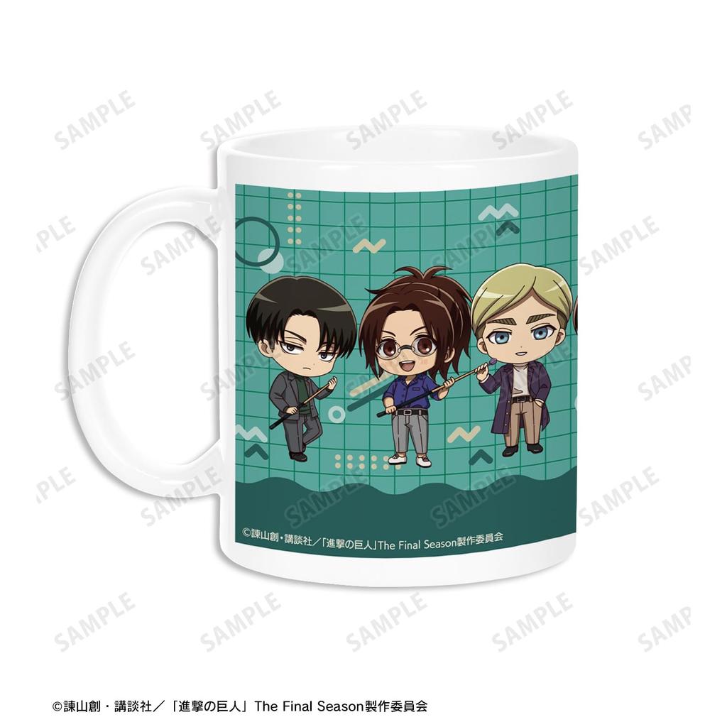 Attack on Titan Group Chibi Character Activity Mug Ver.