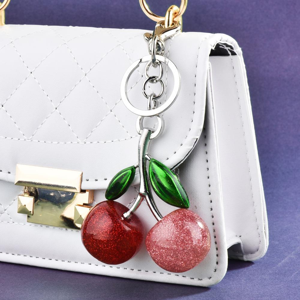 3D поделки брелок в виде вишни украшения подвески в виде вишни сумочка ювелирные изделия хрустальная вишневая подвеска
