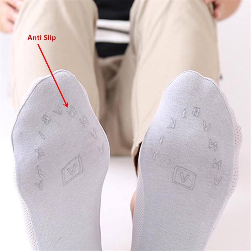 Silicone Anti-slip Invisible No Show Socks Summer Ultra-thin Breathable Sock Slippers Solid Color Ice Silk Low Cut Boat Socks