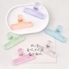 4Pcs Clear Acrylic Paper Clip for Picture Document Drawing Board 74mm Long Paper Clip File Paper Clamp Food Bag Clip