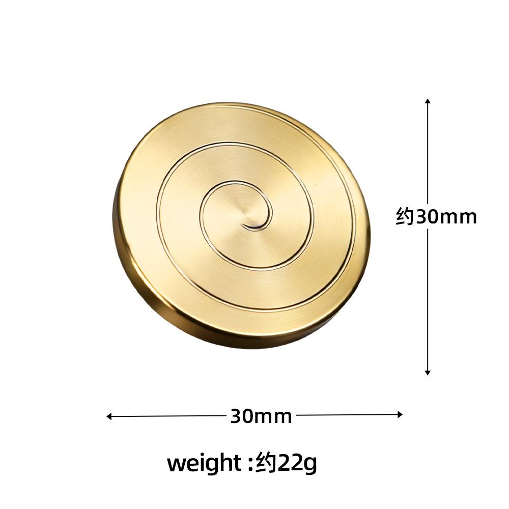 Desktop Coin Fingertip Gyro Transfer Good Luck Gyro Interest Stress Relief Toy Stainless Steel Gyro Adult Fingertip Toy For Kids