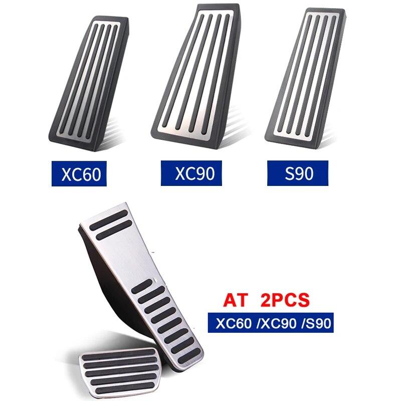 Для Volvo XC60 XC90 S90 V90 2018-нержавеющая сталь, автомобильный акселератор, педаль топлива, подставка для ног, подставка для ног, педали, аксессуары