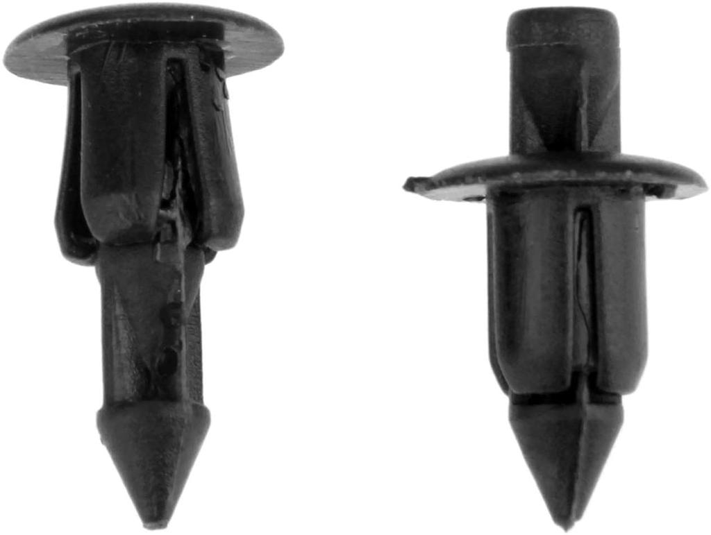 JUTOSU 100pcs 6mm Hole Diameter Clips Automotive Rivet Fastener Mud Flap Bumper Fender Clips