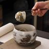 Jinlong Spitting Water Cover Bowl Ceramic Fair Cup Tea Sea Teapot Tea Cup Tea Ceremony Accessories Six Gentlemen Tea Leak Filter Tea Wash
