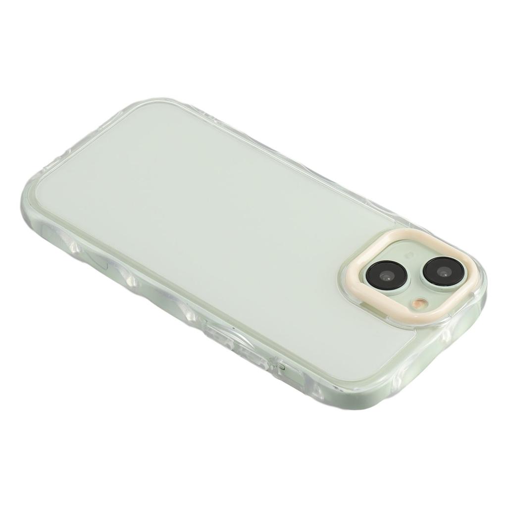 For iPhone 13 Case Inner Wave Pattern TPU+Acrylic Phone Cover