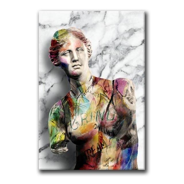 Скульптура Давида, картина маслом, художественные плакаты и гравюра, мотивация, современное украшение для дома и гостиной