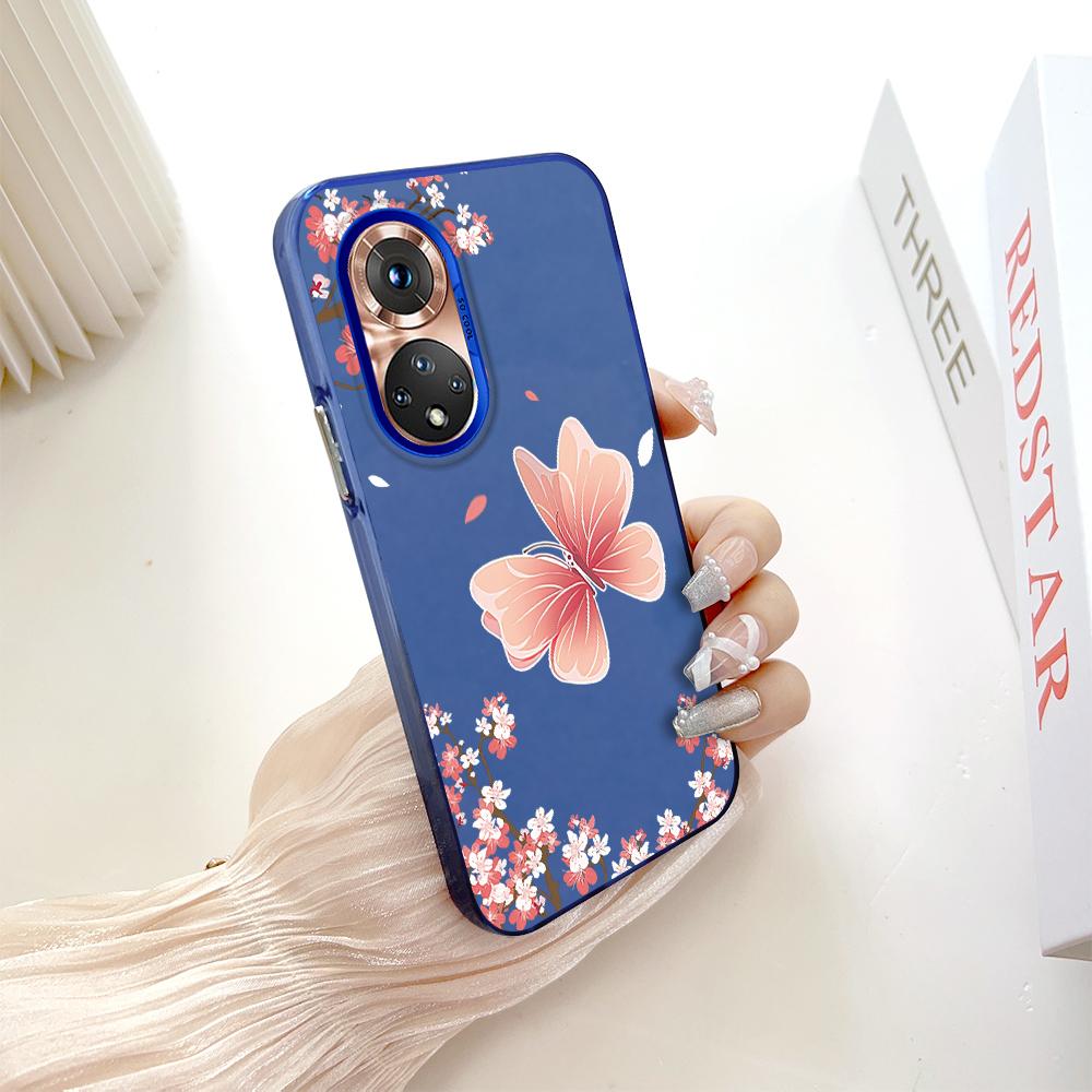 Раскрашенный узор, разноцветный, серебристый, двусторонний твердый корпус, противоударный противоударный чехол для телефона для Huawei Honor Infinix Tecno iPhone