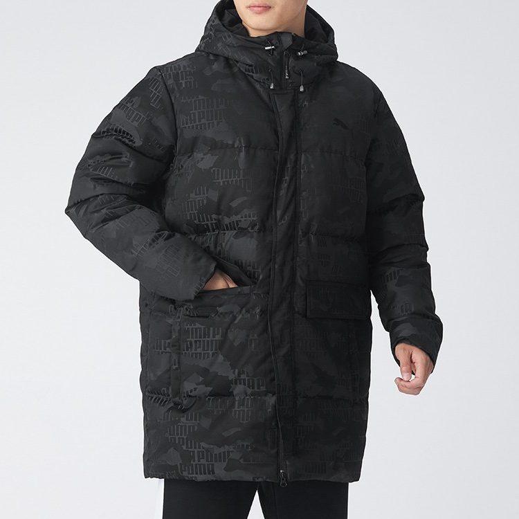 Puma Мужские пуховики Черные С капюшоном Умеренные 585502-01
