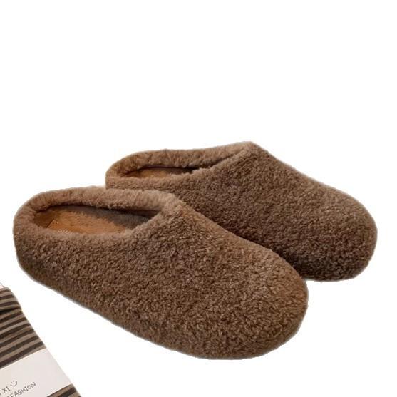 Виноградная мать studiolee сумка голова одна педаль термо хлопковые туфли плюшевые полутапочки женская одежда осень и зима