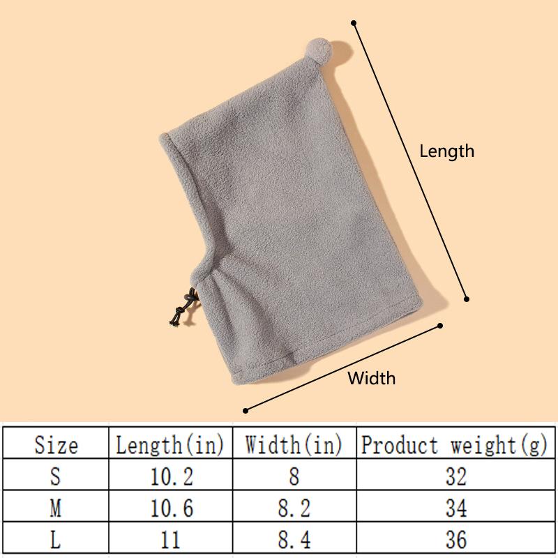 Собачья шапка Флисовая шапка для собаки с высоким воротником Зимние аксессуары для домашних животных Собак Кошек Ветрозащитная Теплая шапка для щенка