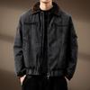 2025 Men's High-End Detroit Denim Workwear Jacket with White Duck Down Filling