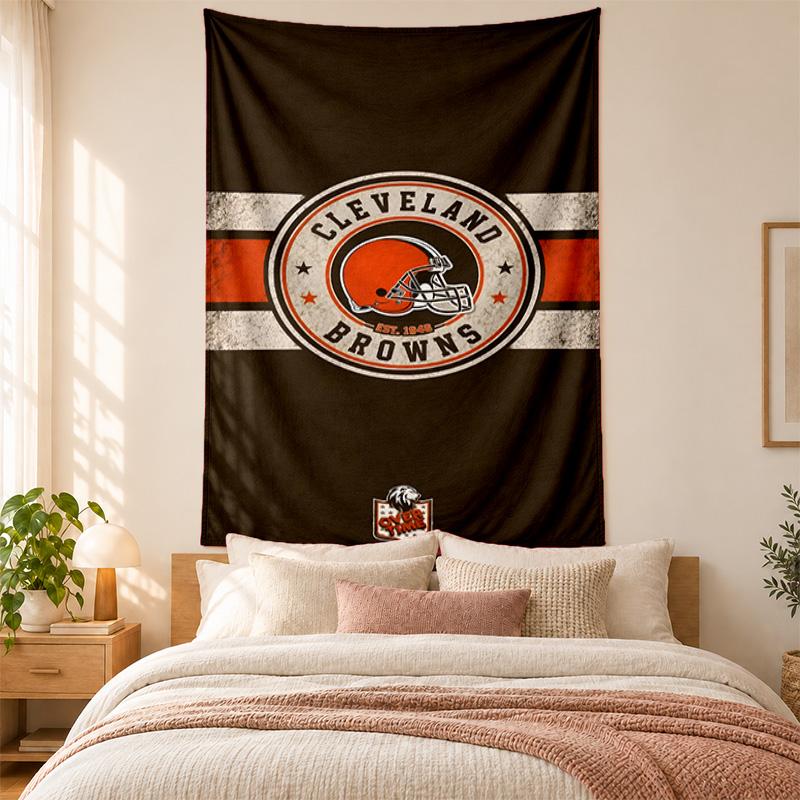 Cleveland Browns Tapestry highquality for decorating living room bedroom dorm walls ideal as bedroom wallart orholiday gift