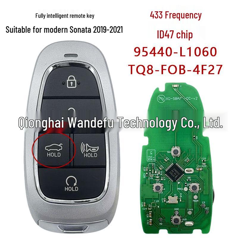 TQ8-F08-4F27 47-чиповый 433 МГц: Совместимо с умным ключом Hyundai Sonata 95440-L1060