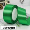 22Meters Solid Silk Satin Ribbons Crafts Bow Gift Wrapping Ribbons  Wedding Party Decoration