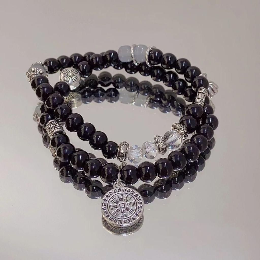 Volcanic Stone Pixiu 18 Seed Panlong Mantra Beaded Bracelet Black Bracelet