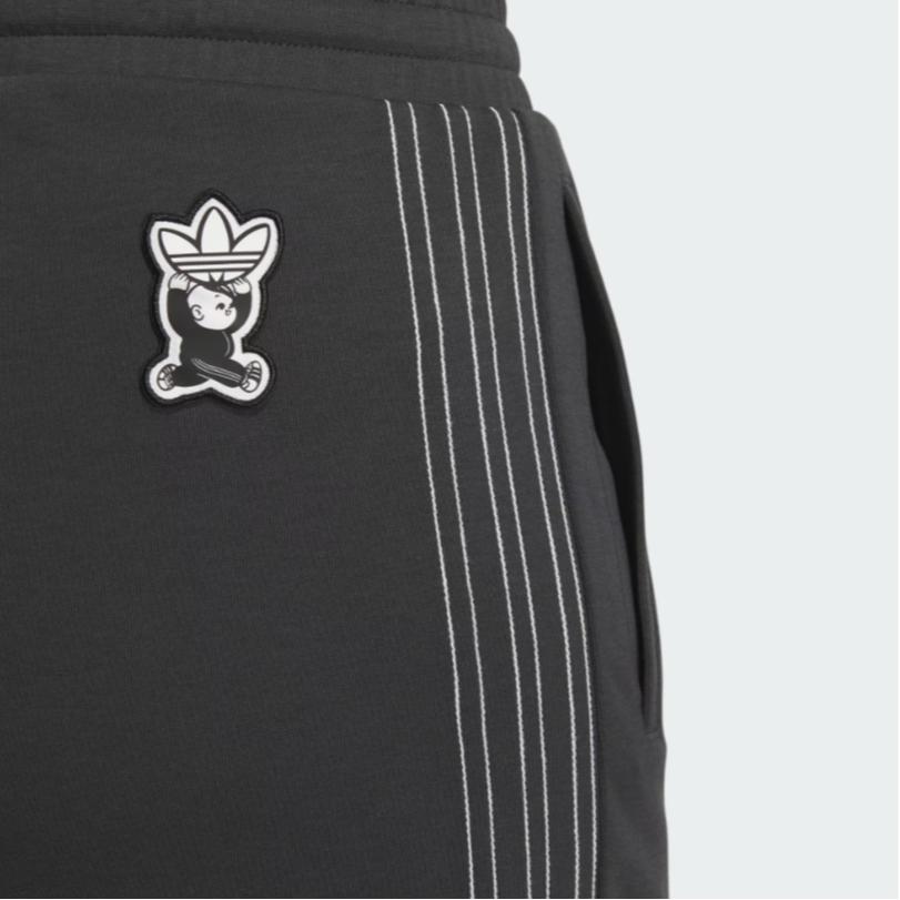 Adidas Originals Clover Toc Широкие вязаные спортивные брюки Женские брюки Карбон-черный IN1022