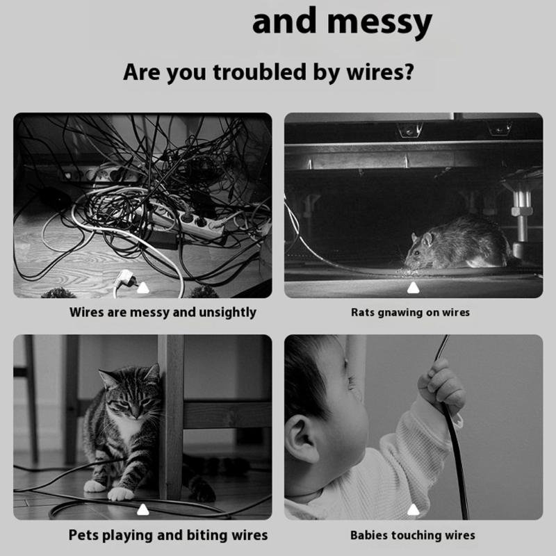 ABS Office Desk Cable Square Tube Wire Management Systems For Neat And Efficient Heat Dissipation