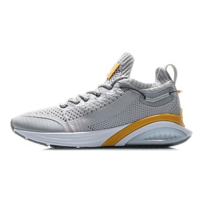 Li Ning Удобные Универсальные Амортизирующие Низкие Беговые Кроссовки Мужские Кроссовки Микро-Кристально-Серый ARHQ109-2