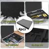 4 Pieces Tool Box Foam Inserts Shockproof Portable Liners Packing Pads for Crafting